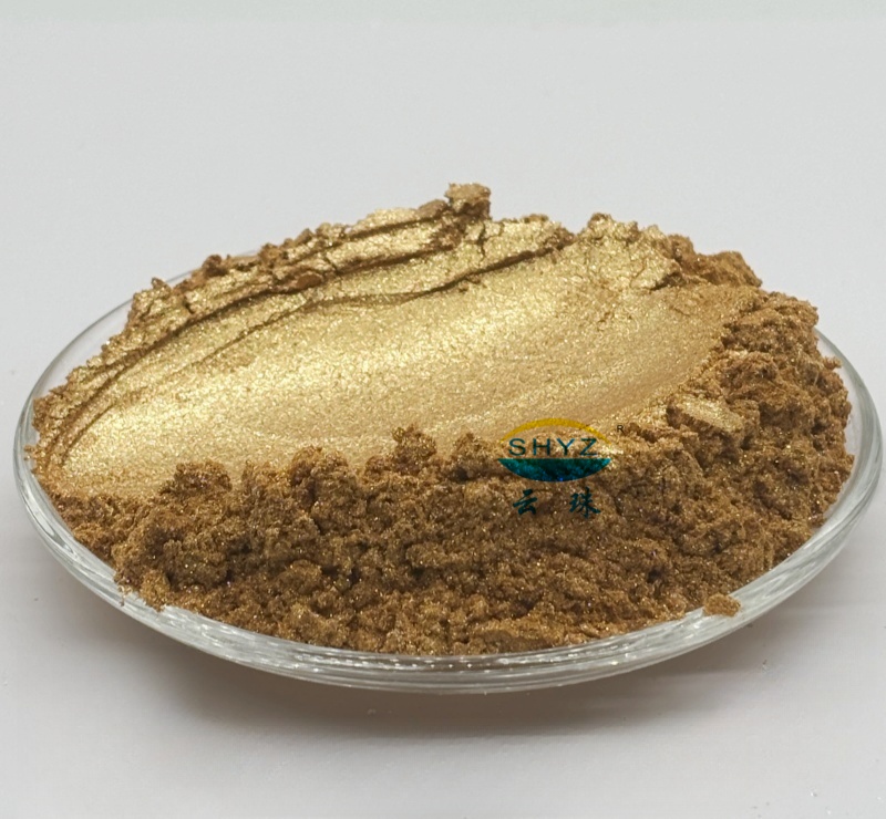 YunSynMica GR3155 Glaring glitter red gold