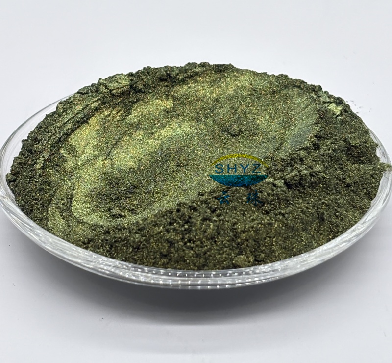 YunMica GR86760 Sparkling Gold/Green